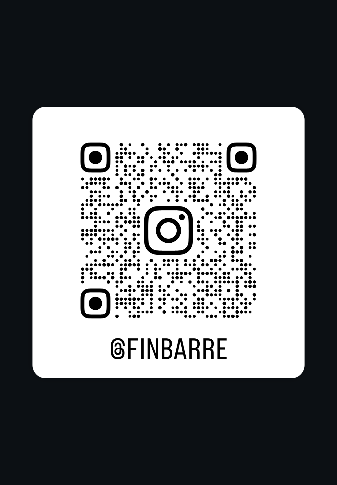QR code for Finbarre Snarey's Instagram